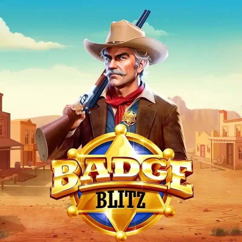 Badge Blitz online game logo by Pragmatic Play on 50centcasino.eu