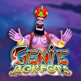 Official Jackpots logo: Genie Jackpots by Blueprint Gaming at 50 Cent Casino