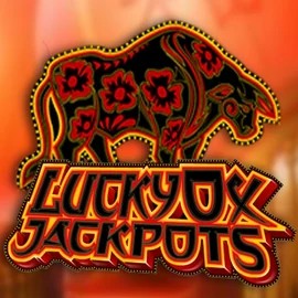 Official Jackpots logo: Lucky Ox Jackpots by Rival at 50 Cent Casino