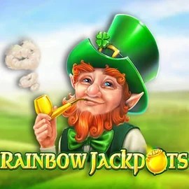 Rainbow Jackpots by Red Tiger Gaming, showcased at 50centcasino.eu – game logo